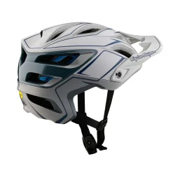 Troy Lee Designs A3|Trail^A3 Helmet W/MIPS Uno Pinstripe Light Gray