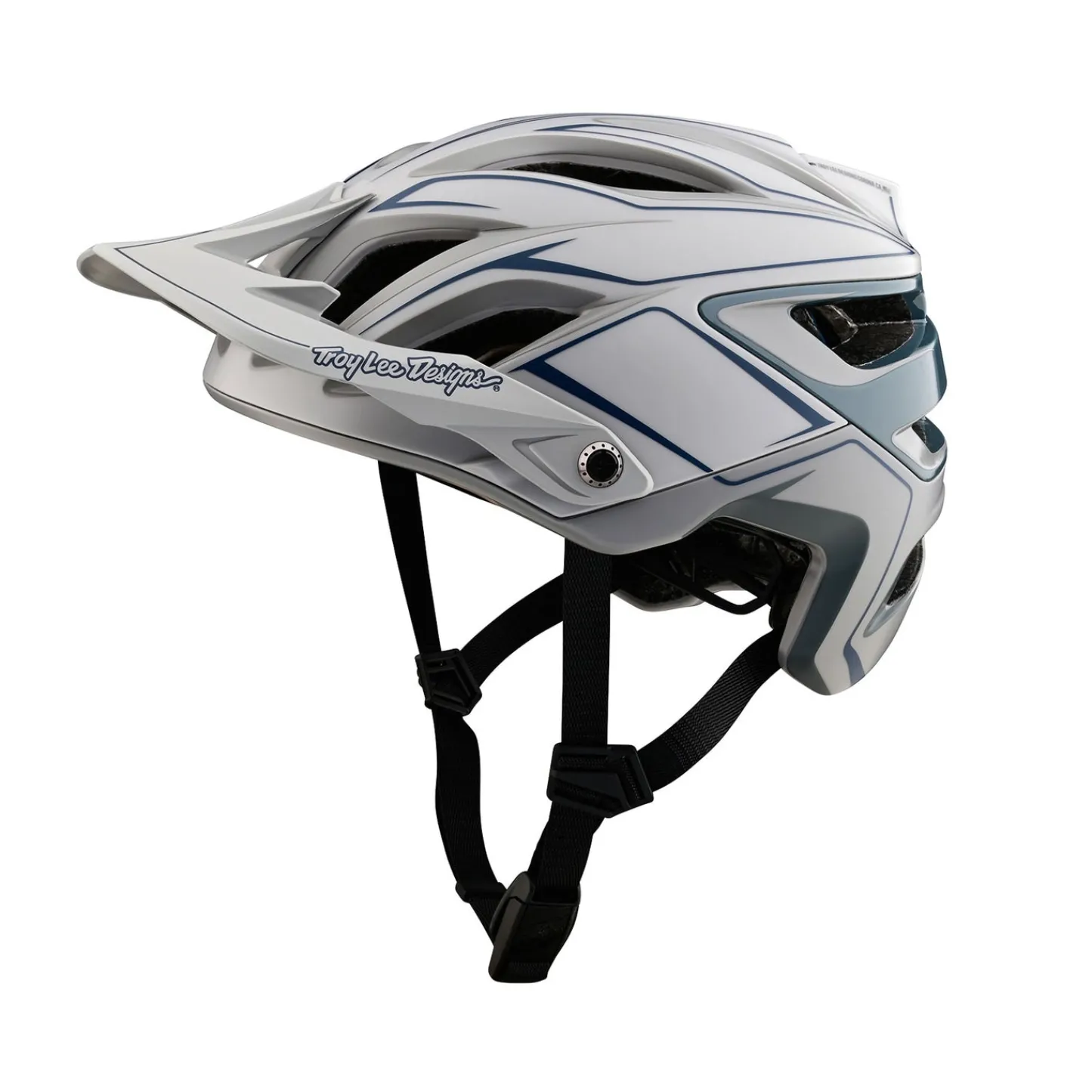 Troy Lee Designs A3|Trail^A3 Helmet W/MIPS Uno Pinstripe Light Gray