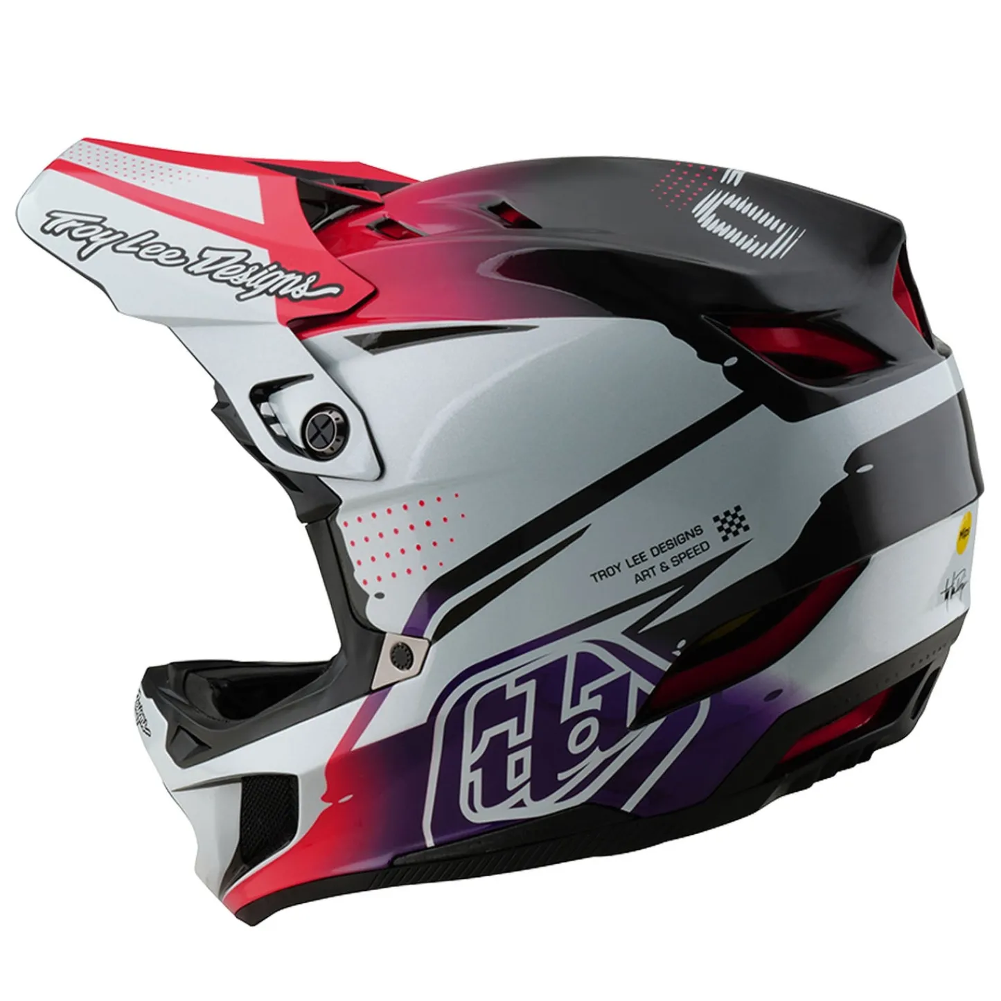 Troy Lee Designs Helmets|D4^D4 Carbon Helmet Drip White