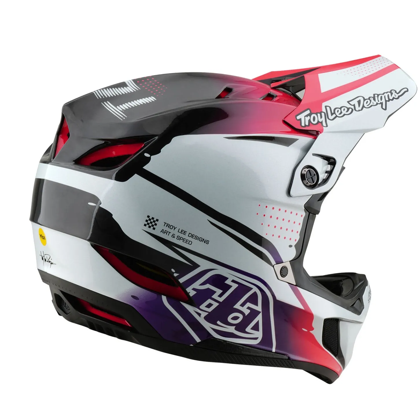 Troy Lee Designs Helmets|D4^D4 Carbon Helmet Drip White
