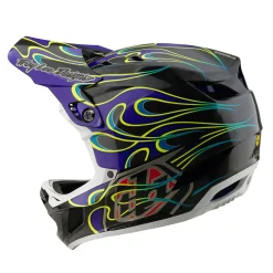 Troy Lee Designs Helmets|D4^D4 Carbon Helmet Torched Black / Purple
