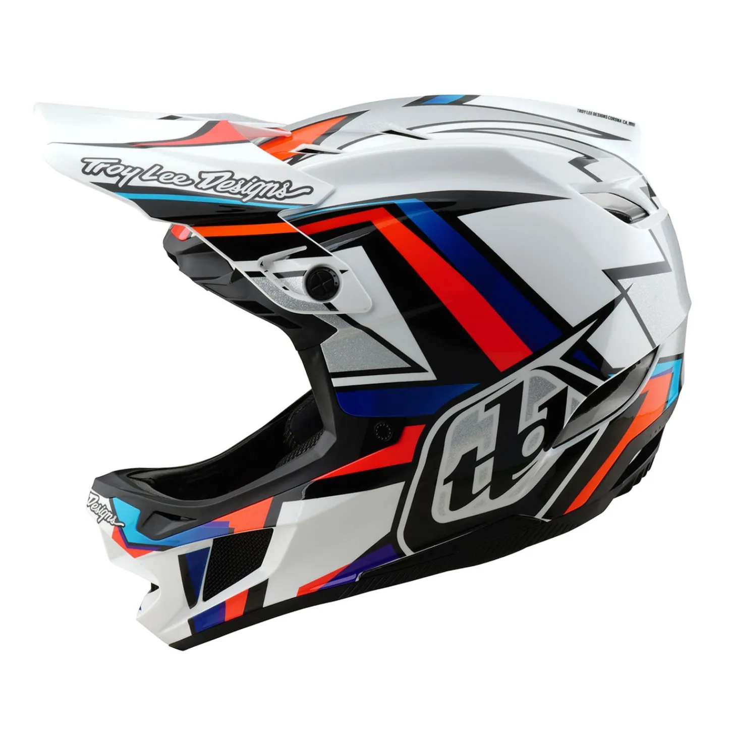 Troy Lee Designs Helmets|D4^D4 Composite Helmet Frames White / Silver