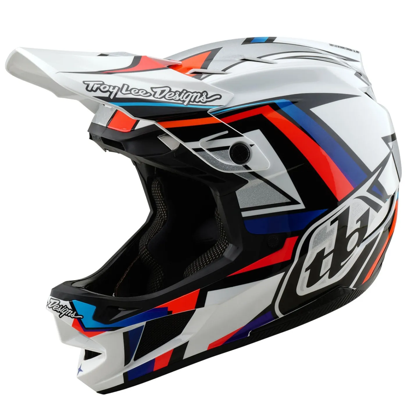 Troy Lee Designs Helmets|D4^D4 Composite Helmet Frames White / Silver