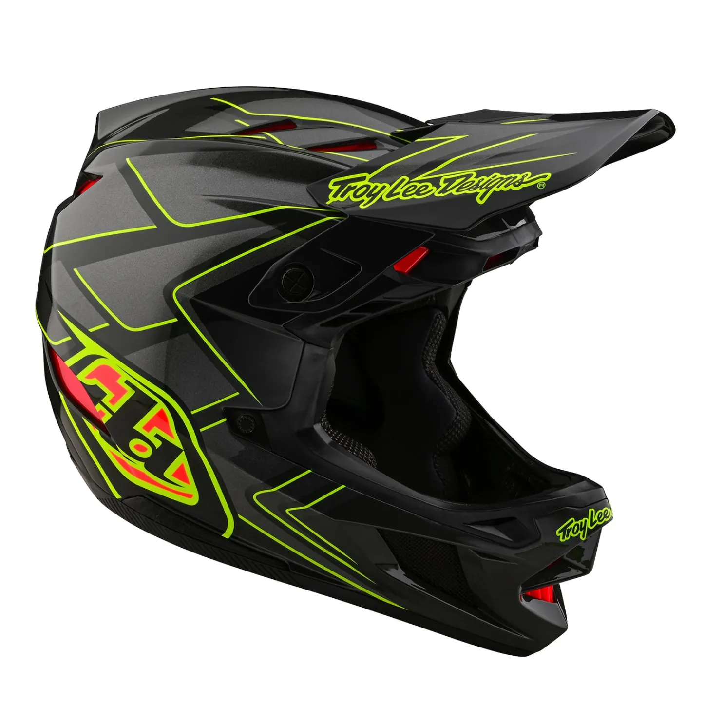 Troy Lee Designs D4|Downhill^D4 Composite Helmet Ghostwing Gray