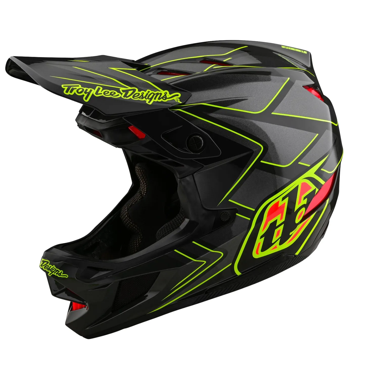 Troy Lee Designs D4|Downhill^D4 Composite Helmet Ghostwing Gray