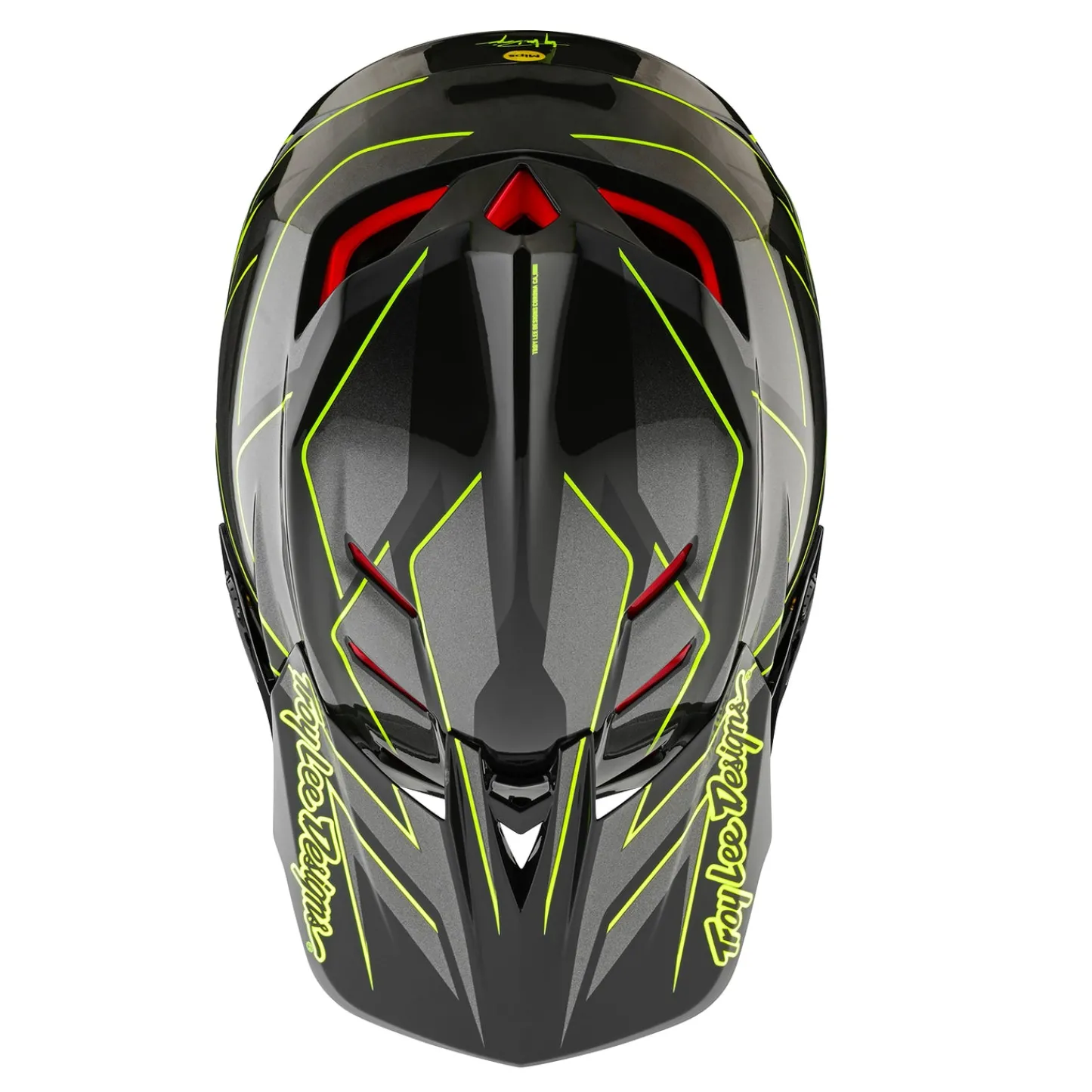Troy Lee Designs D4|Downhill^D4 Composite Helmet Ghostwing Gray