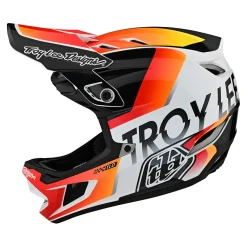 Women Troy Lee Designs Helmets|D4^D4 Composite Helmet Qualifier White / Orange
