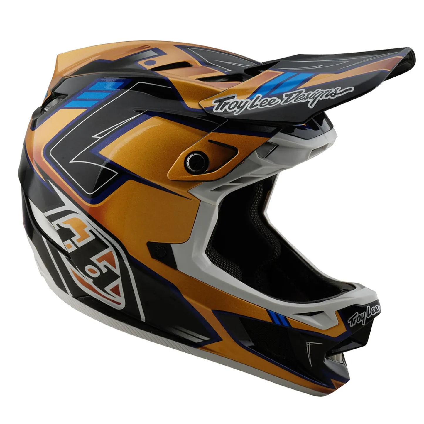 Troy Lee Designs Helmets|D4^D4 Composite Helmet Royalty Black / Gold