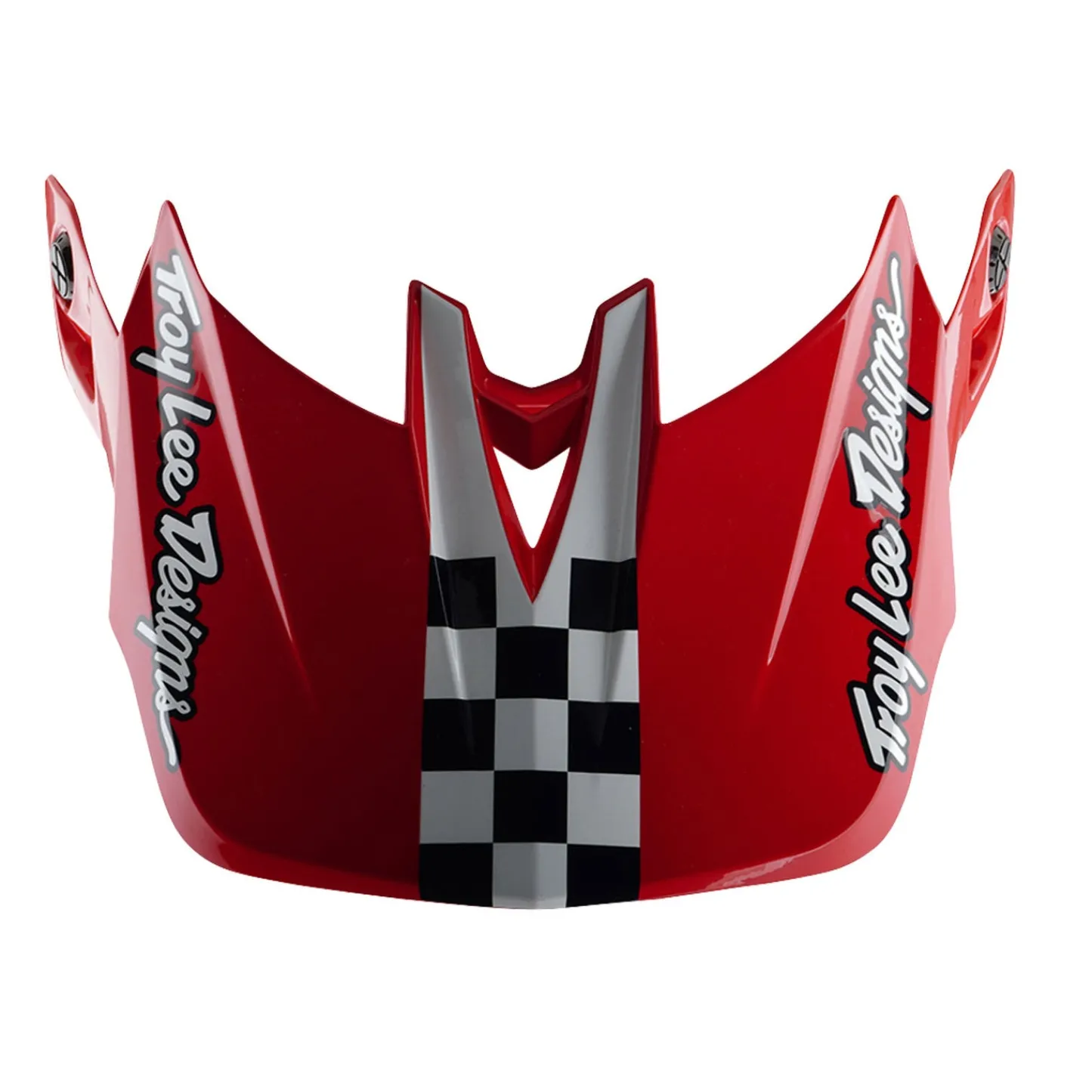 Troy Lee Designs Helmets|D4^D4 Polyacrylite Helmet Fifty-50 White / Red