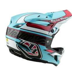 Troy Lee Designs Helmets|D4^D4 Polyacrylite Helmet Linear Blue