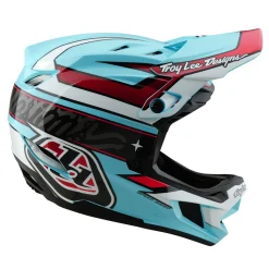 Troy Lee Designs Helmets|D4^D4 Polyacrylite Helmet Linear Blue