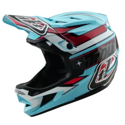 Troy Lee Designs Helmets|D4^D4 Polyacrylite Helmet Linear Blue