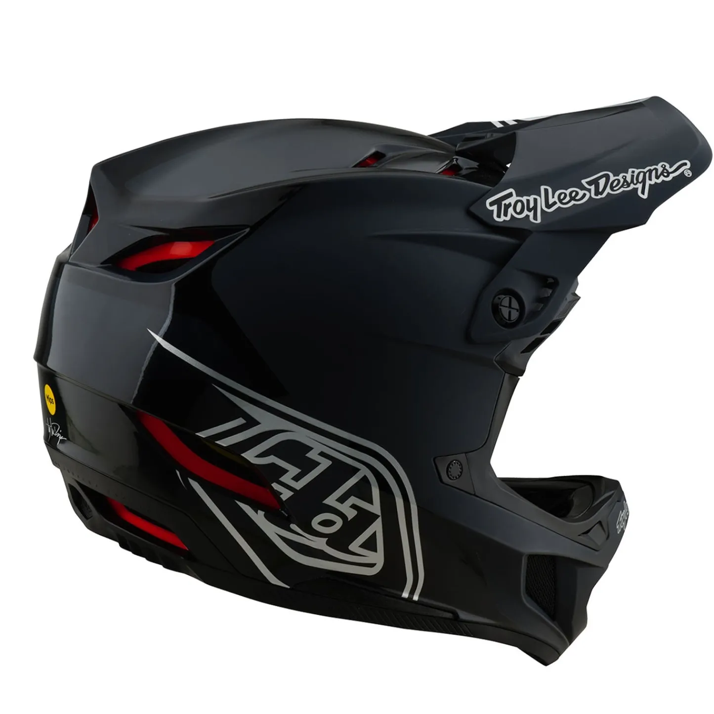 Troy Lee Designs Helmets|D4^D4 Polyacrylite Helmet Shadow Black