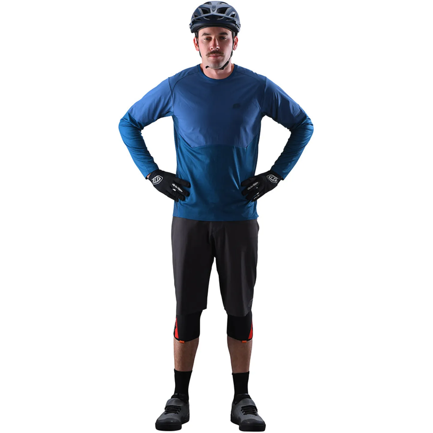 Troy Lee Designs Drift|Jerseys^Drift LS Jersey Solid Dark Slate Blue