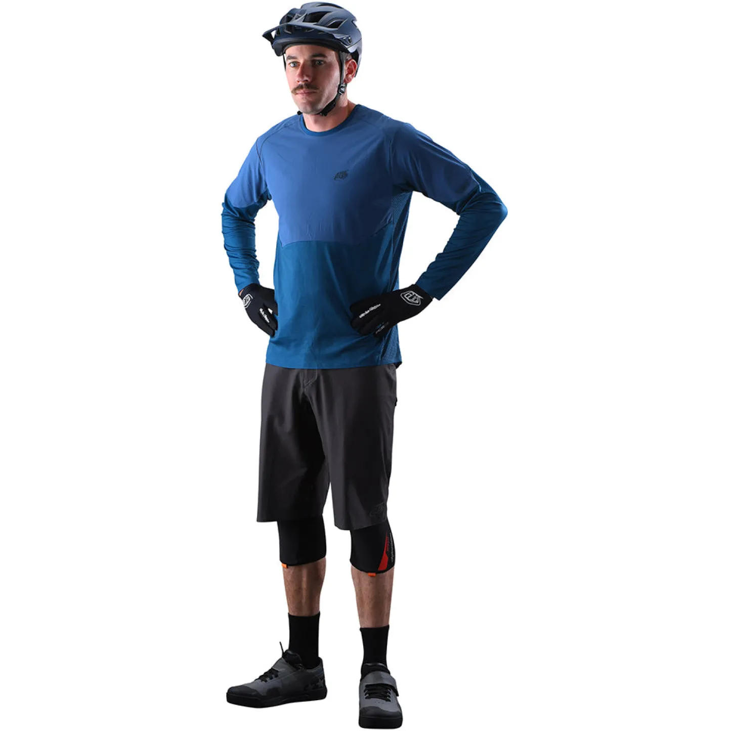 Troy Lee Designs Drift|Jerseys^Drift LS Jersey Solid Dark Slate Blue