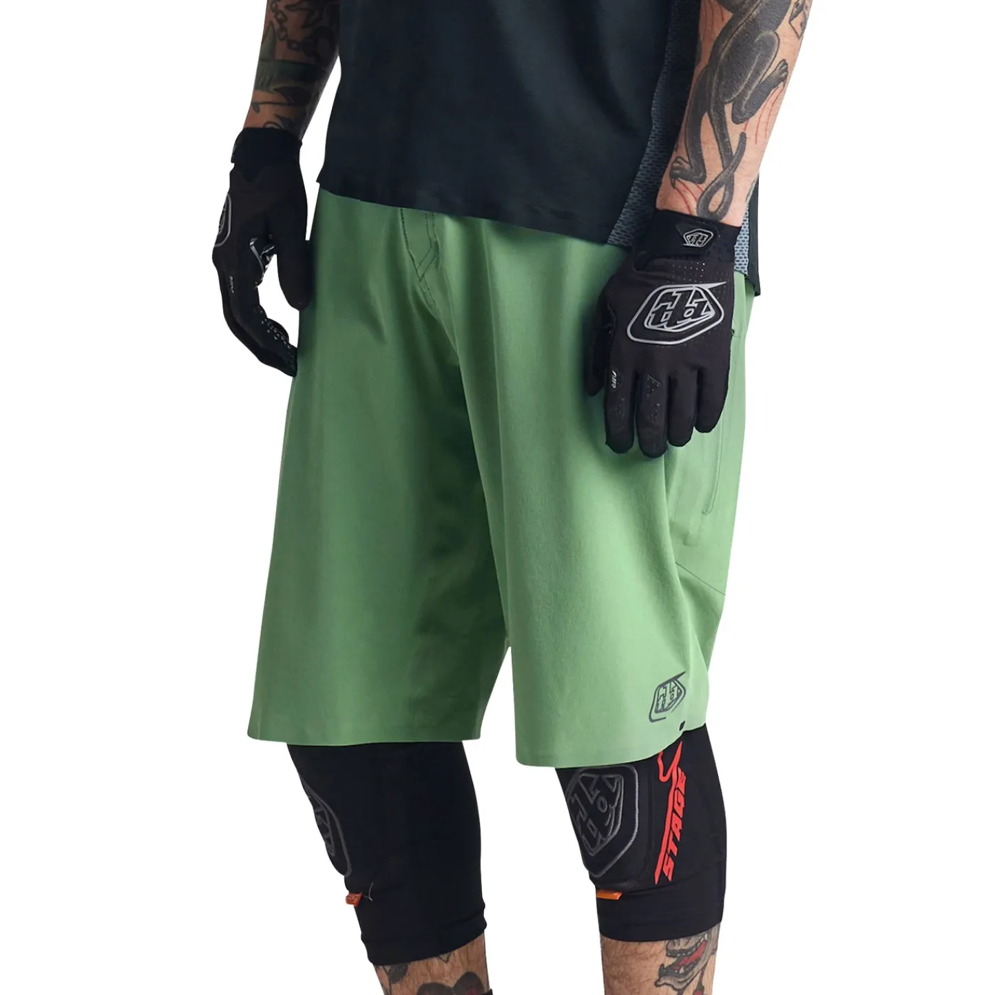 Troy Lee Designs Drift^Drift Short Shell Solid Glass Green