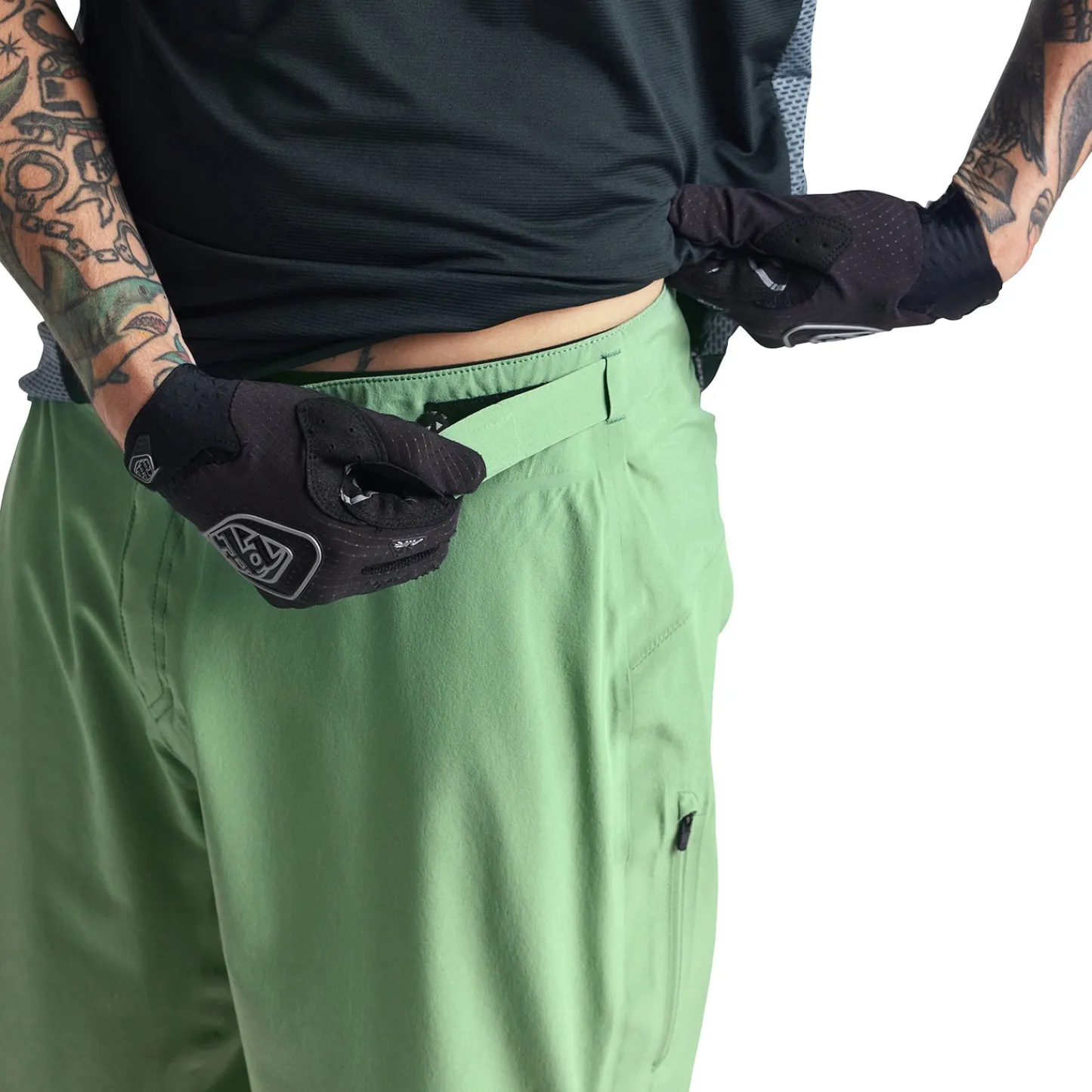 Troy Lee Designs Drift^Drift Short Shell Solid Glass Green