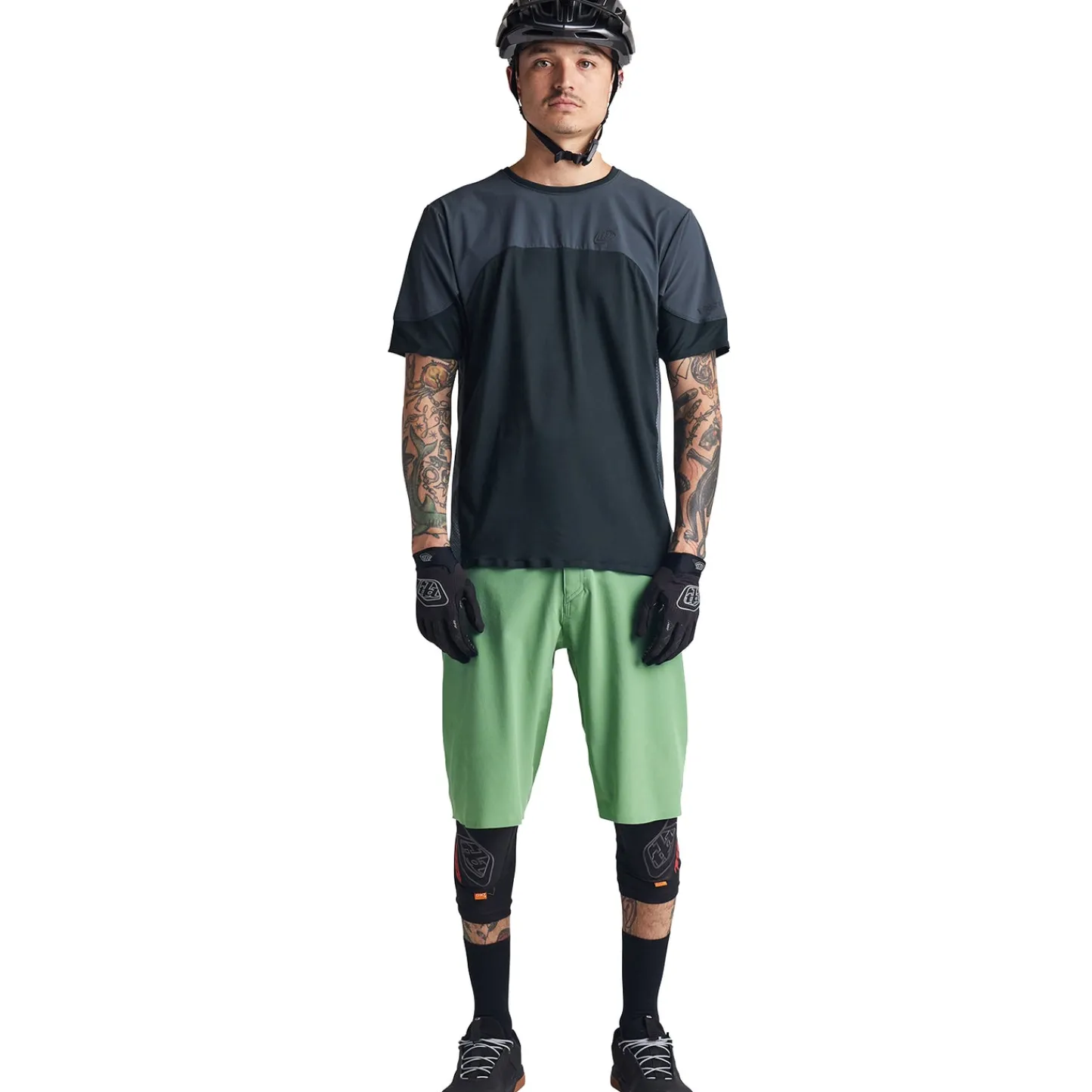 Troy Lee Designs Drift^Drift Short Shell Solid Glass Green
