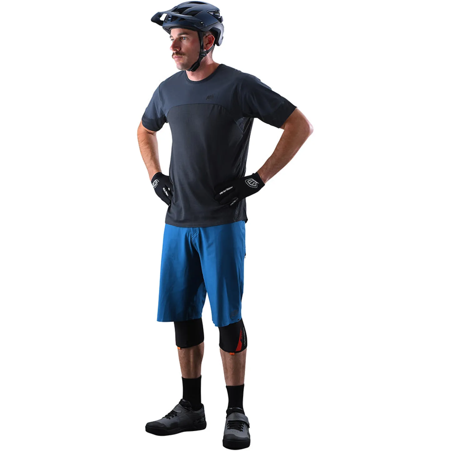 Troy Lee Designs Drift^Drift Short Shell Solid Light Slate