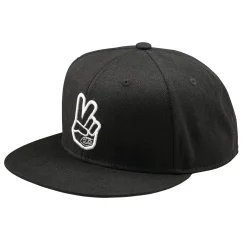 Troy Lee Designs Hats^Flat Bill Snapback Peace Black
