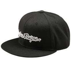 Troy Lee Designs Hats^Flat Bill Snapback Signature Black