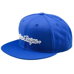 Troy Lee Designs Hats^Flat Bill Snapback Signature Blue