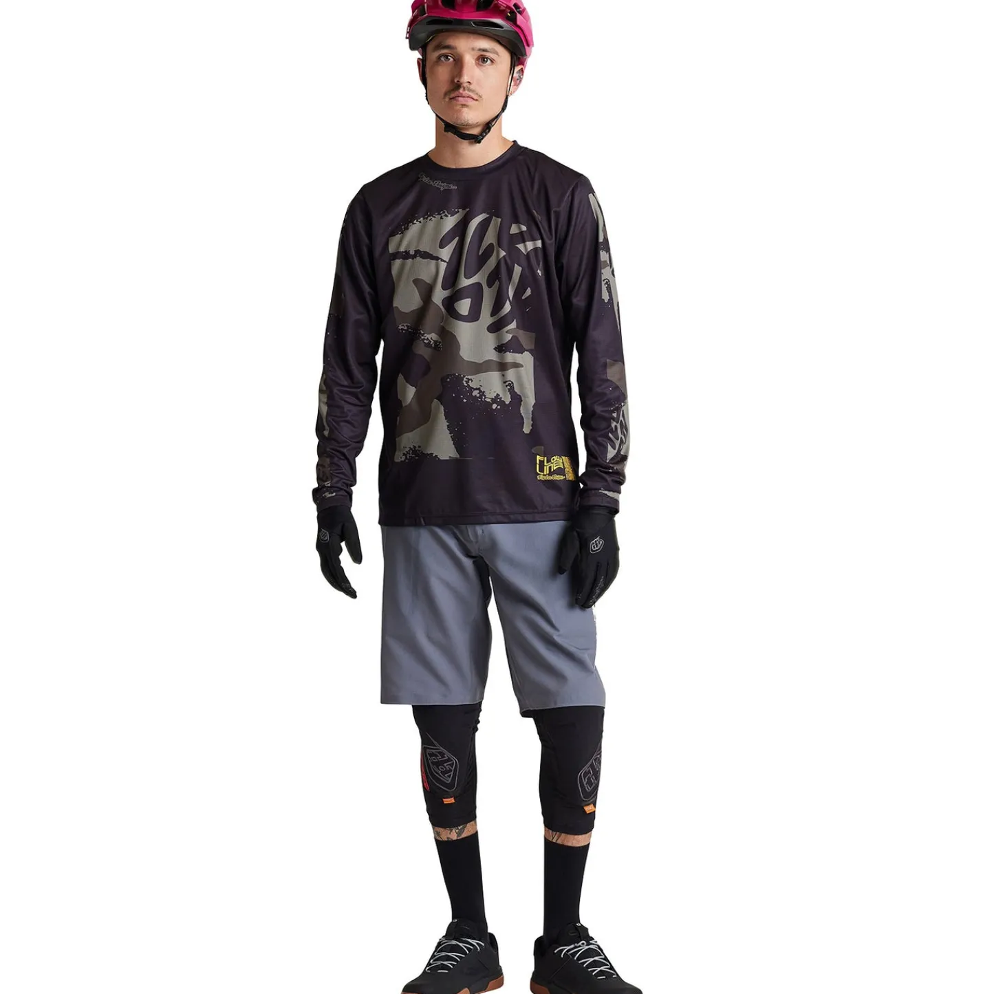 Troy Lee Designs Flowline|Jerseys^Flowline LS Jersey Confined Black