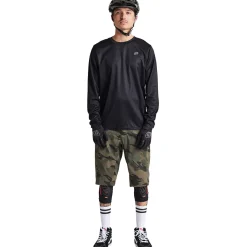 Troy Lee Designs Flowline|Trail^Flowline LS Jersey Solid Black