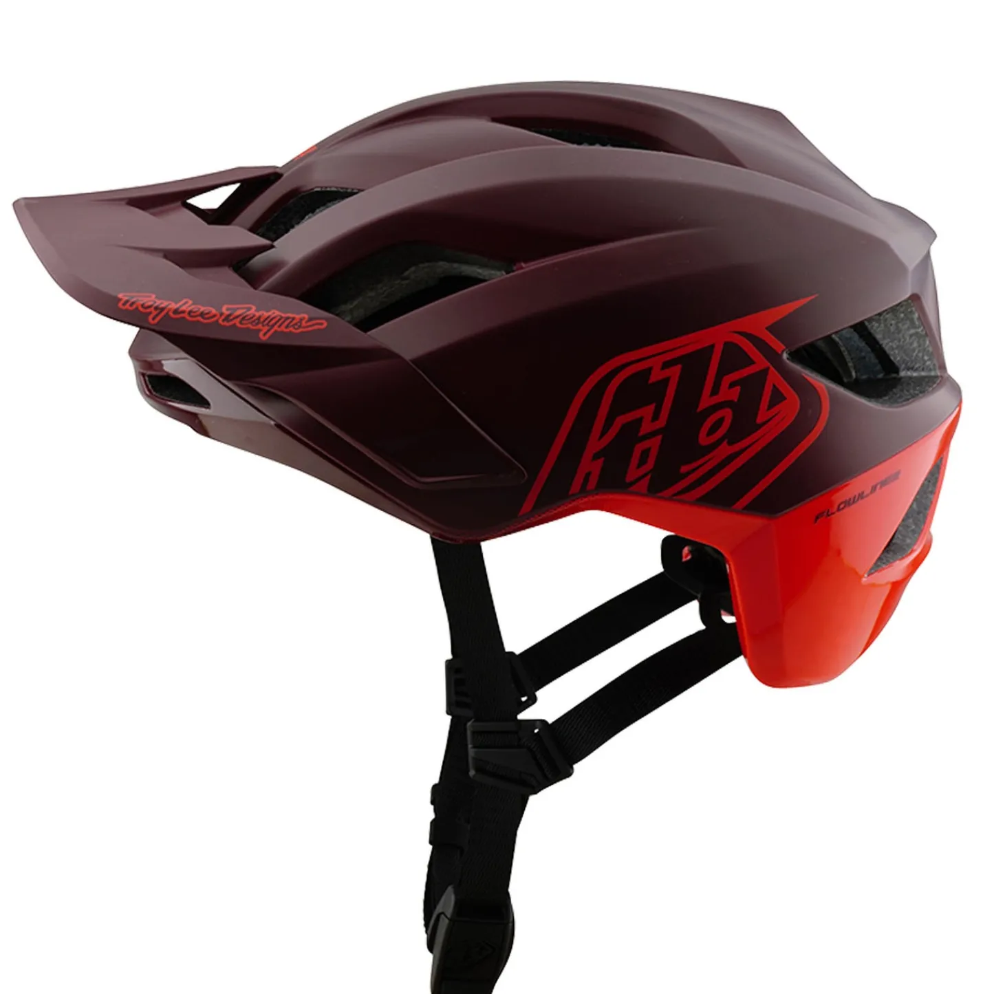 Troy Lee Designs Helmets|Flowline Se^Flowline SE Helmet Badge Maroon