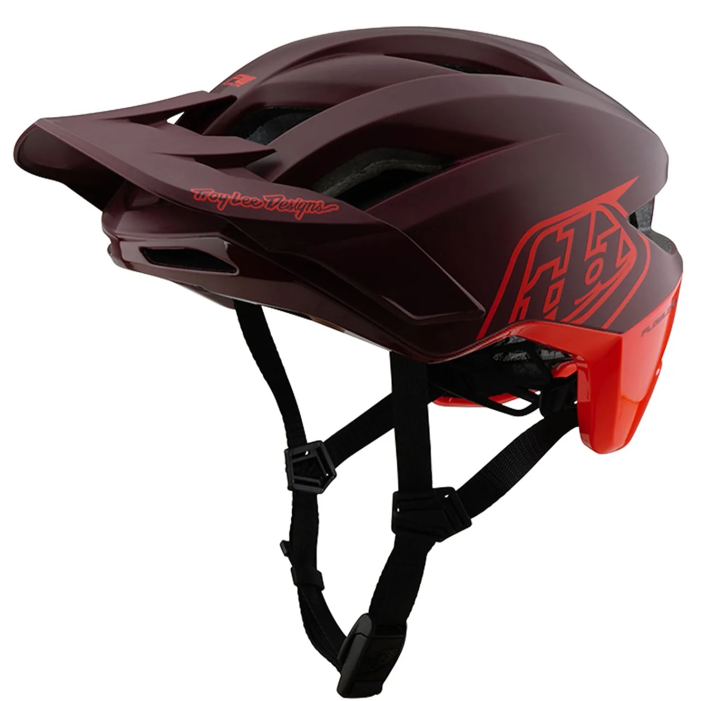 Troy Lee Designs Helmets|Flowline Se^Flowline SE Helmet Badge Maroon