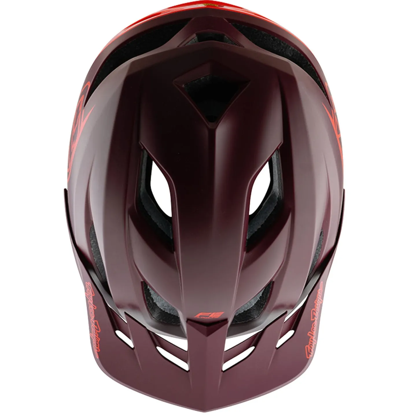 Troy Lee Designs Helmets|Flowline Se^Flowline SE Helmet Badge Maroon