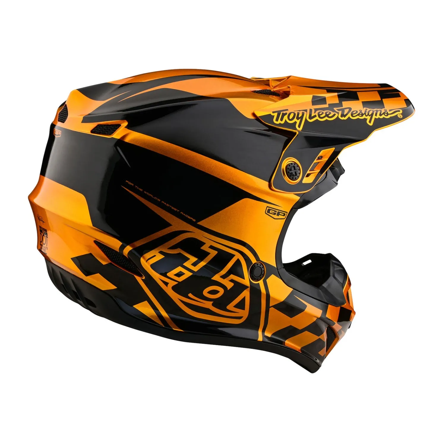 Troy Lee Designs Gp|Off Road^GP Helmet Check Up Gold / Black