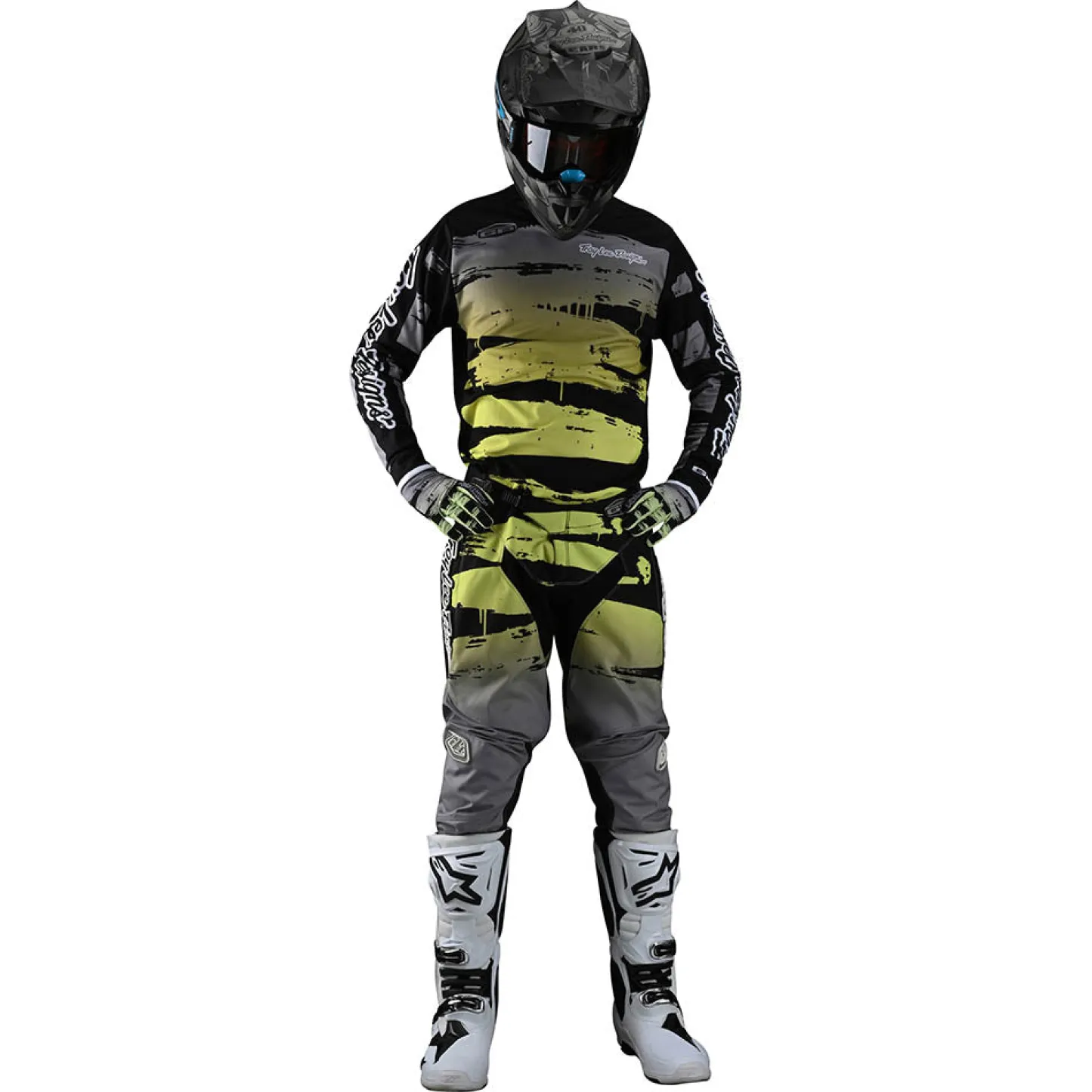 Troy Lee Designs Gp|Pants^GP Pant Brushed Black / Glo Green