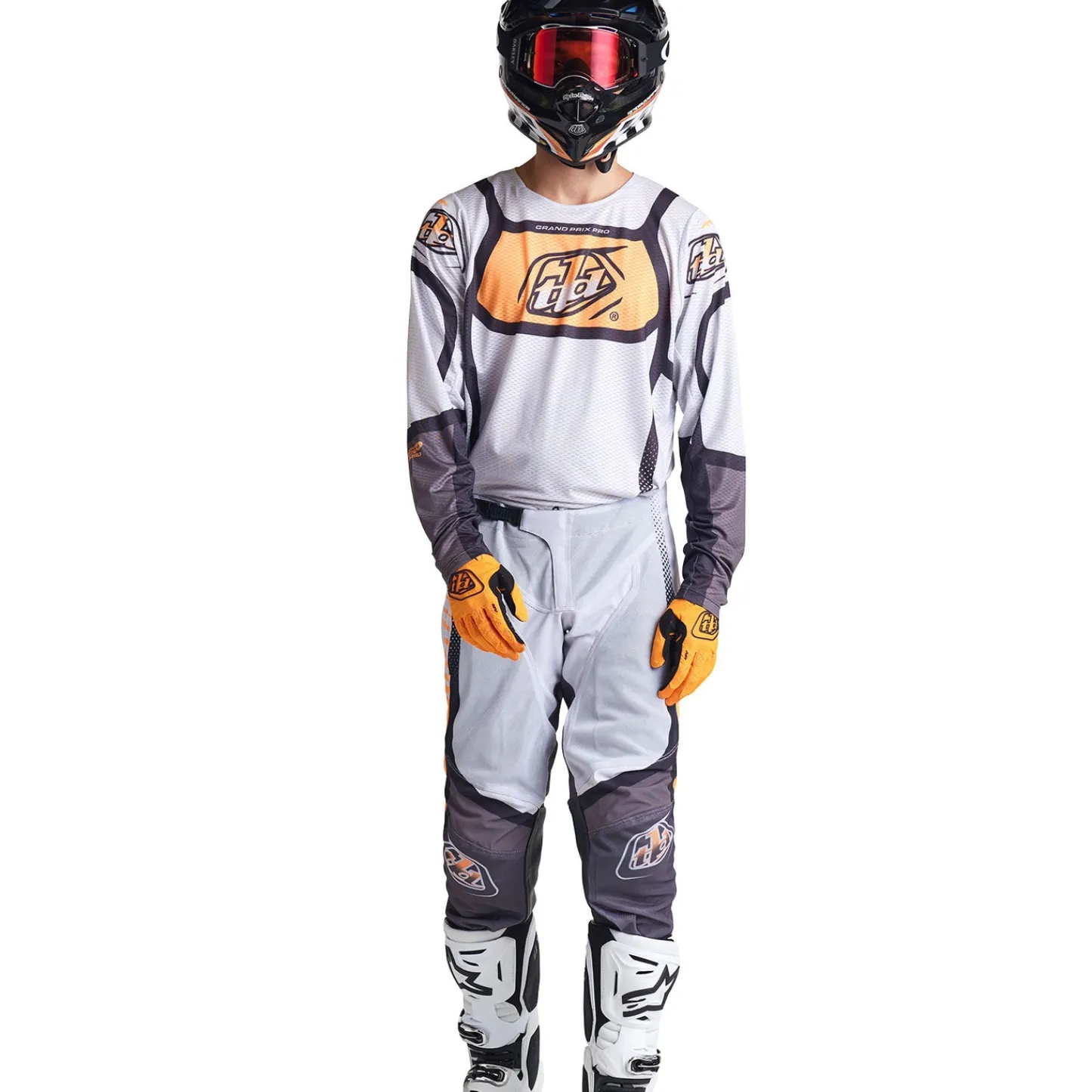 Troy Lee Designs Gp Pro|Gp Pro Air^GP Pro Air Jersey Bands Gray / Neo Orange