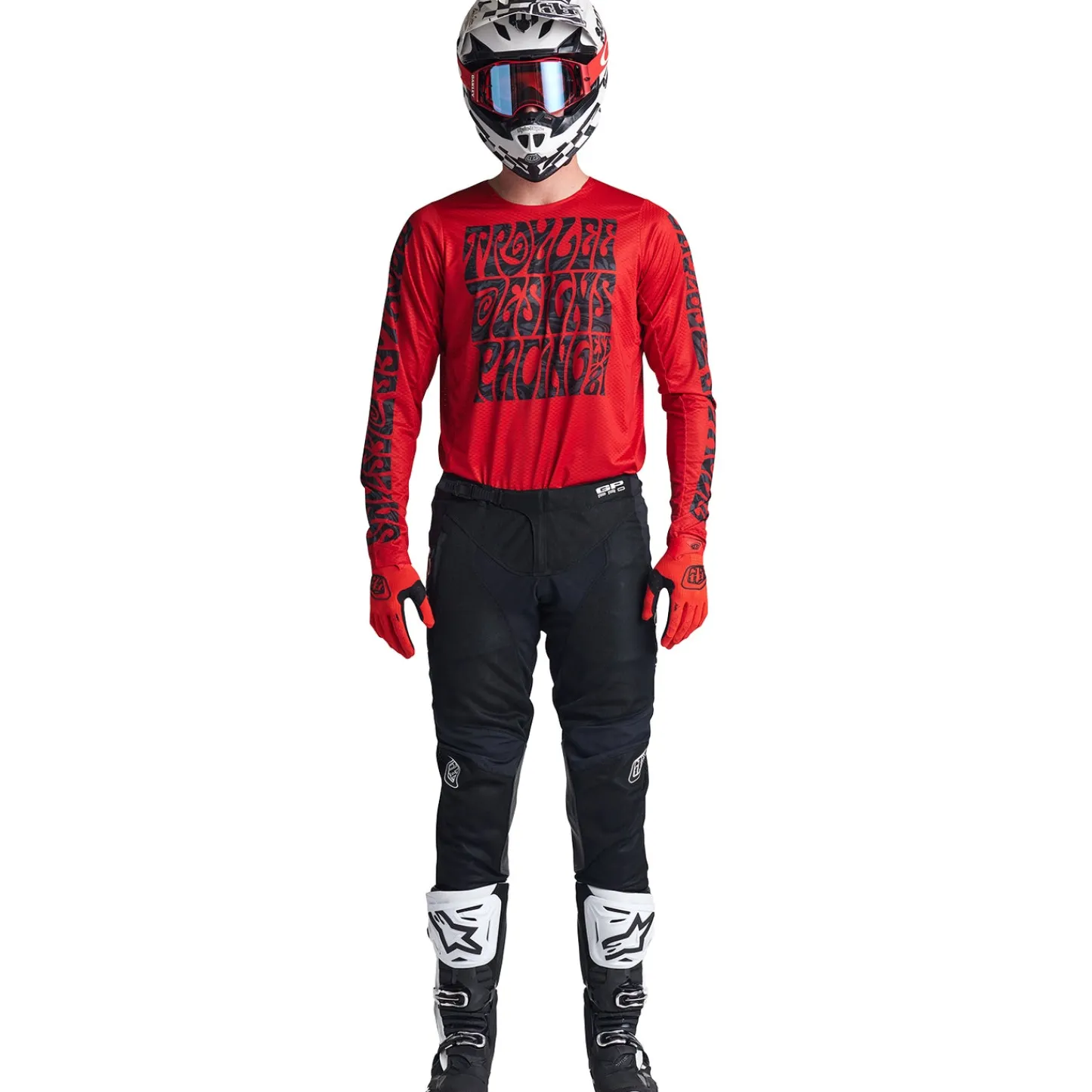 Troy Lee Designs Gp Pro Air|Gp Pro^GP Pro Air Jersey Manic Monday Deep Red