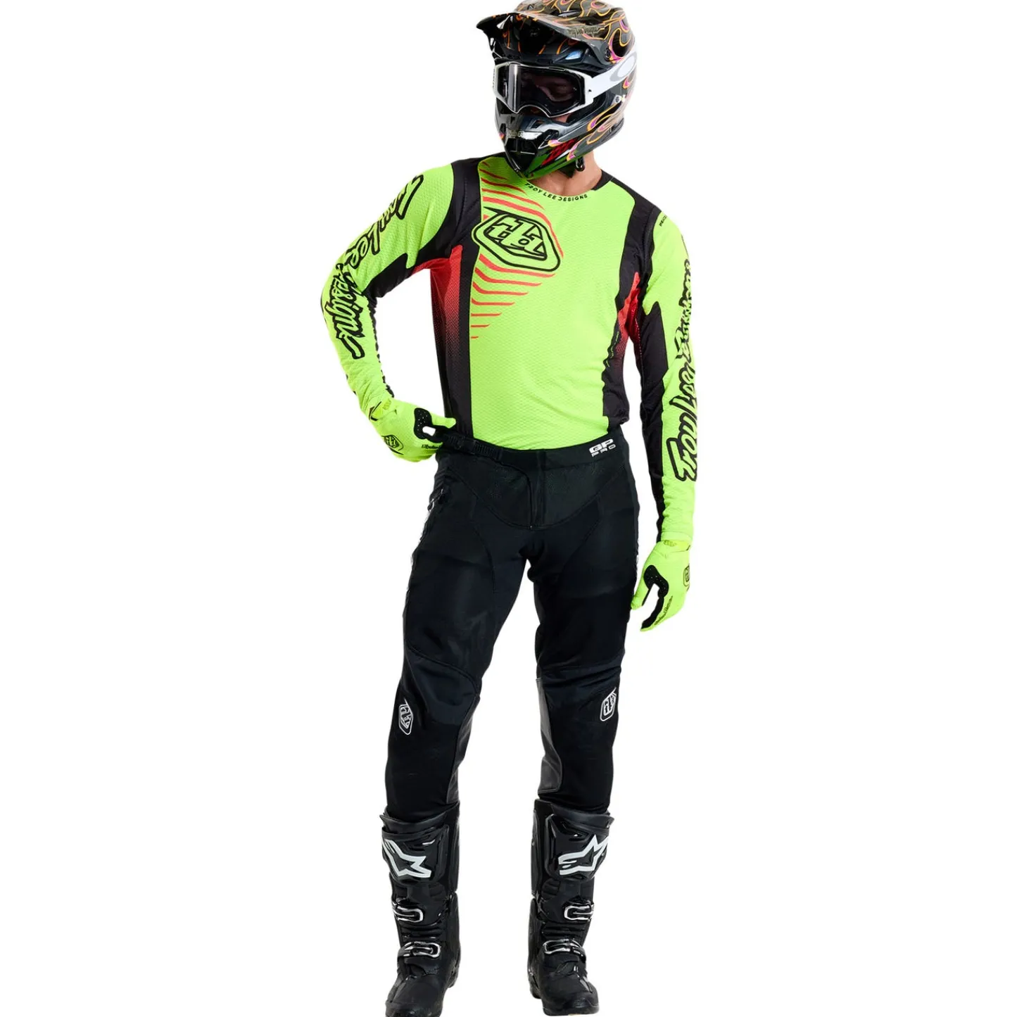 Troy Lee Designs Gp Pro Air|Jerseys^GP Pro Air Jersey Ripple Glo Yellow / Infra Red