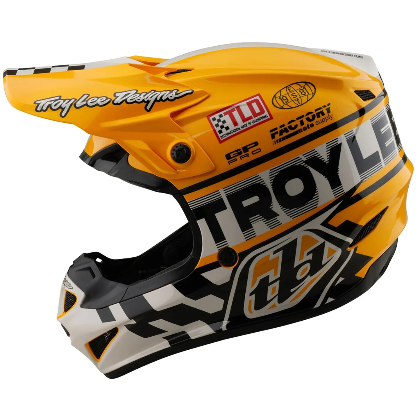 Women Troy Lee Designs Gp Pro|Helmets^GP Pro Helmet Fifty-50 White / Gold