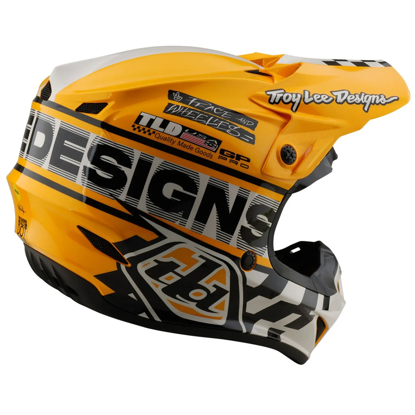 Women Troy Lee Designs Gp Pro|Helmets^GP Pro Helmet Fifty-50 White / Gold