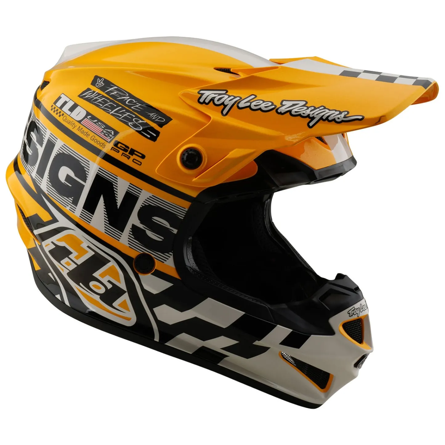 Women Troy Lee Designs Gp Pro|Helmets^GP Pro Helmet Fifty-50 White / Gold