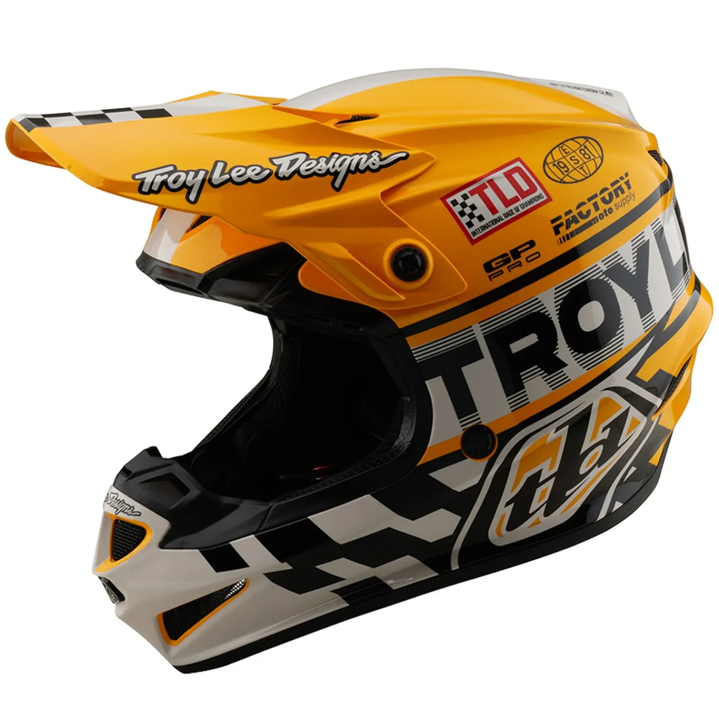 Women Troy Lee Designs Gp Pro|Helmets^GP Pro Helmet Fifty-50 White / Gold