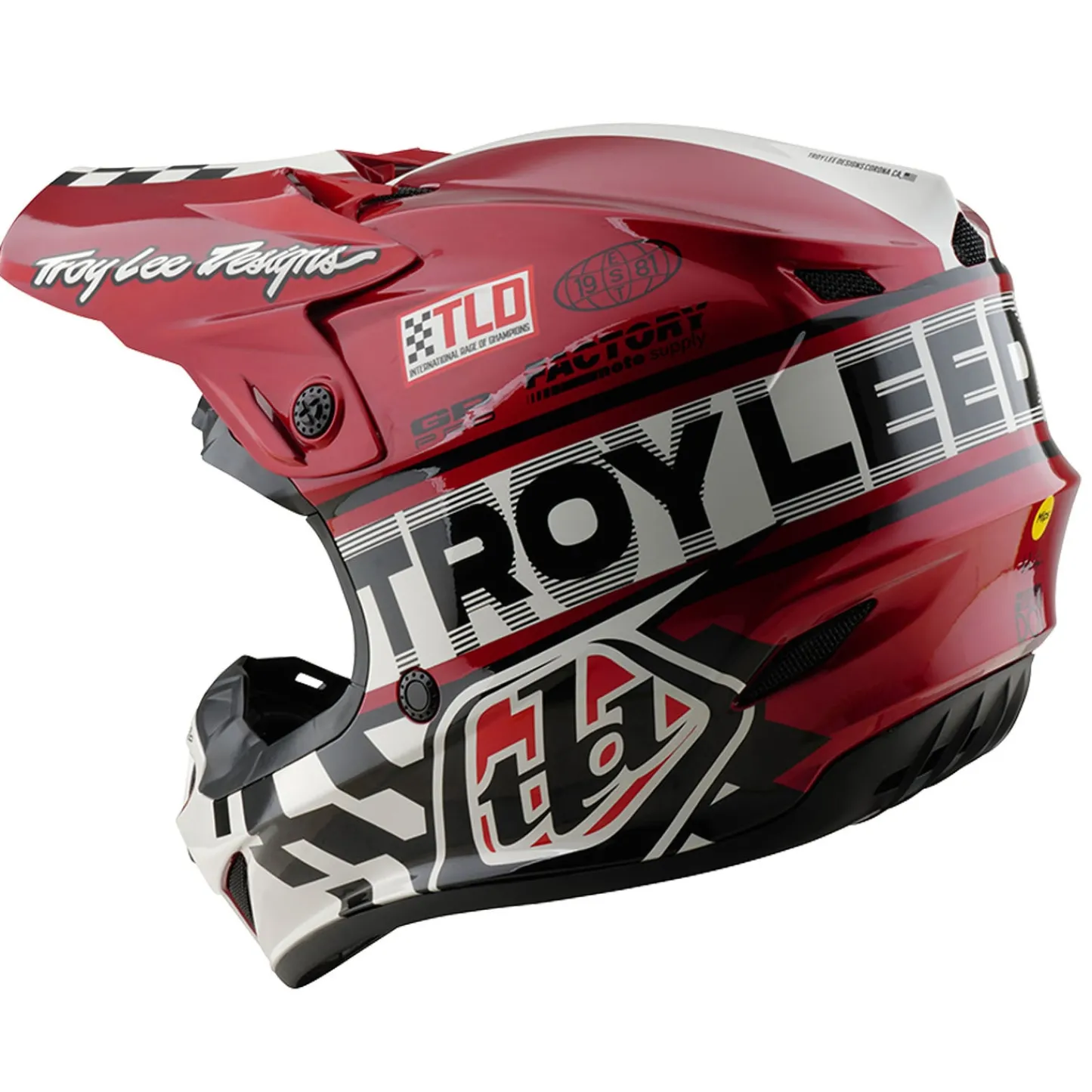 Women Troy Lee Designs Gp Pro|Helmets^GP Pro Helmet Fifty-50 White / Red