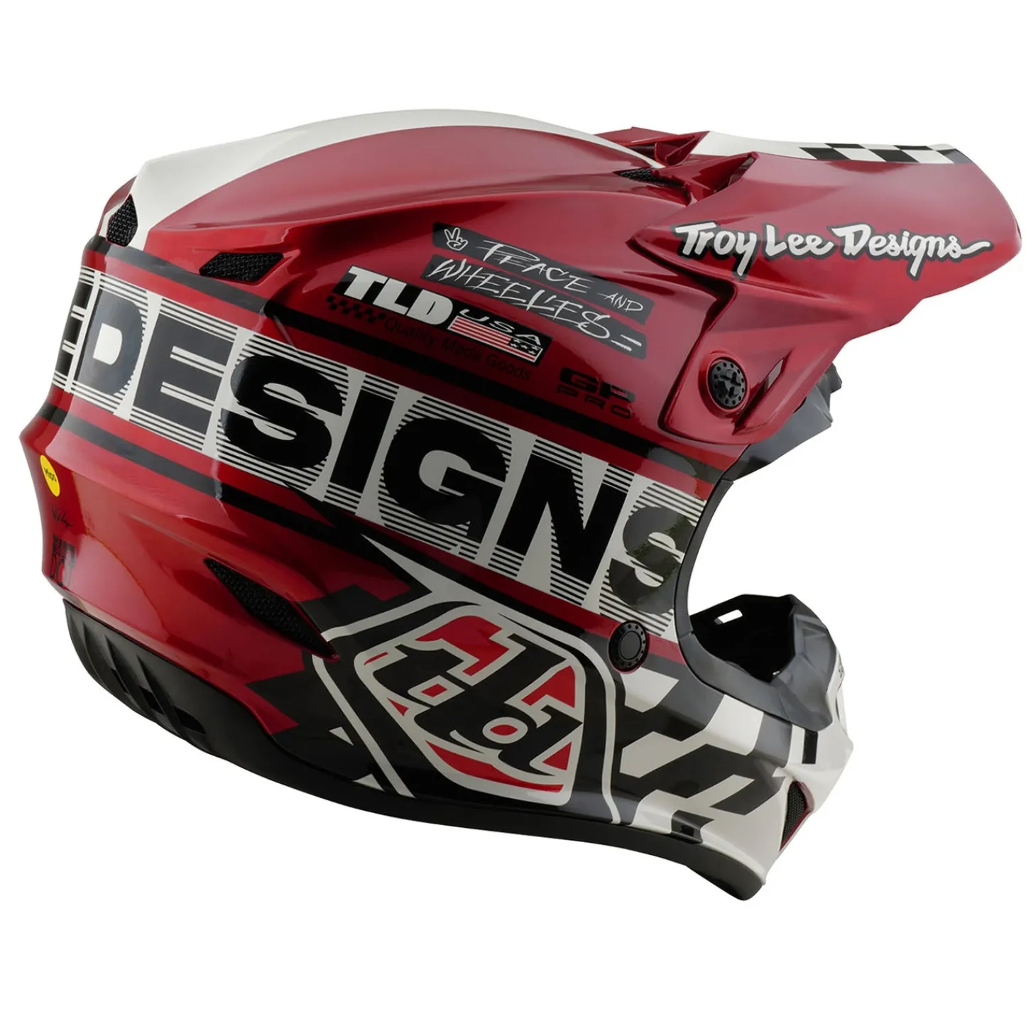 Women Troy Lee Designs Gp Pro|Helmets^GP Pro Helmet Fifty-50 White / Red