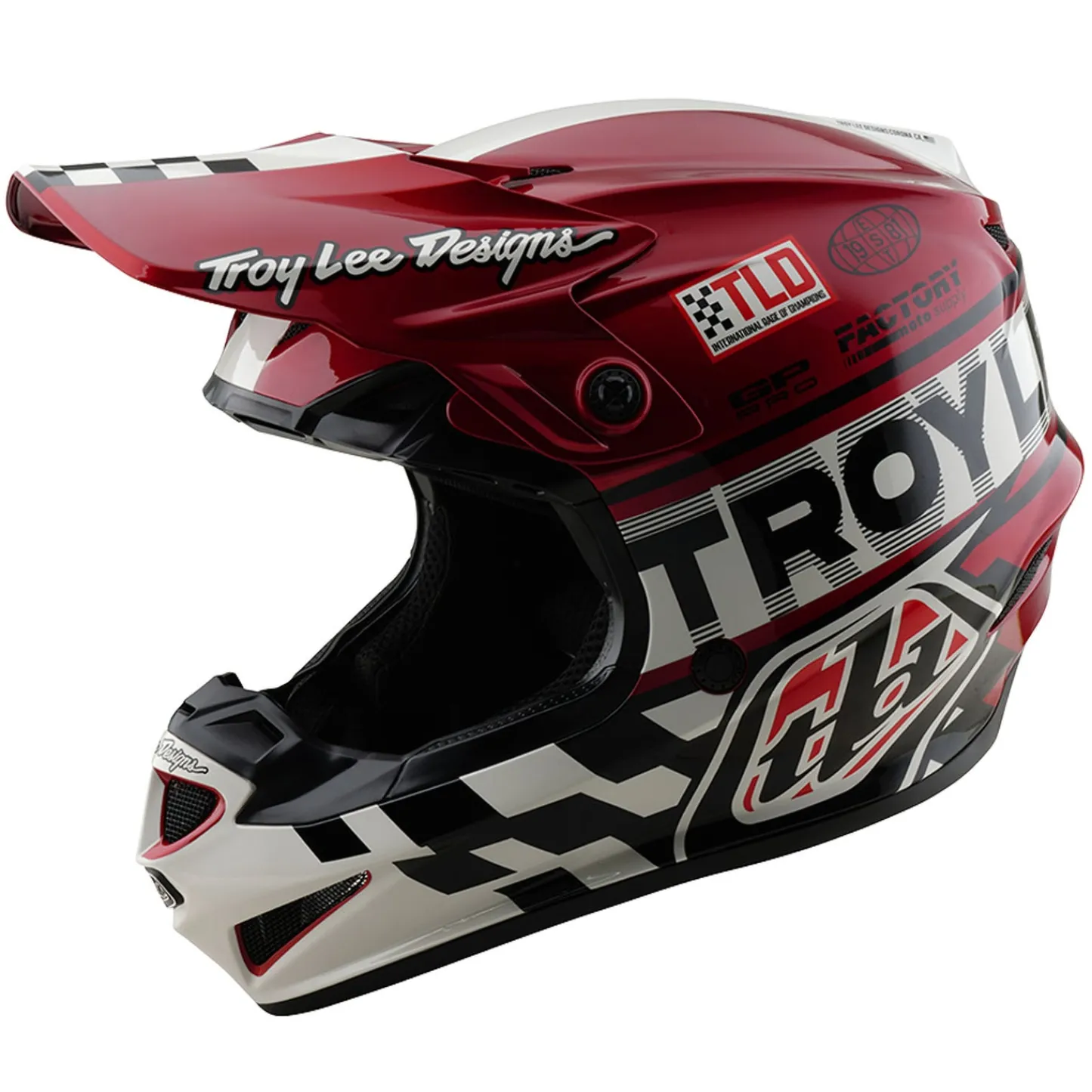 Women Troy Lee Designs Gp Pro|Helmets^GP Pro Helmet Fifty-50 White / Red