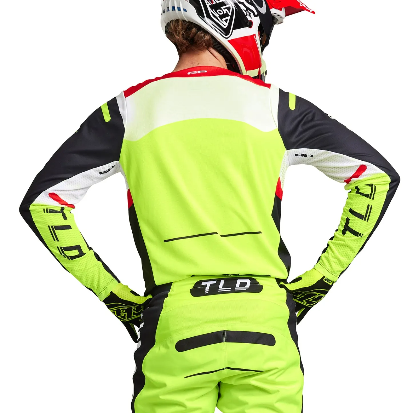 Troy Lee Designs Gp Pro|Jerseys^GP Pro Jersey Blends White / Glo Red