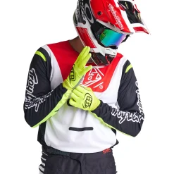 Troy Lee Designs Gp Pro|Jerseys^GP Pro Jersey Blends White / Glo Red