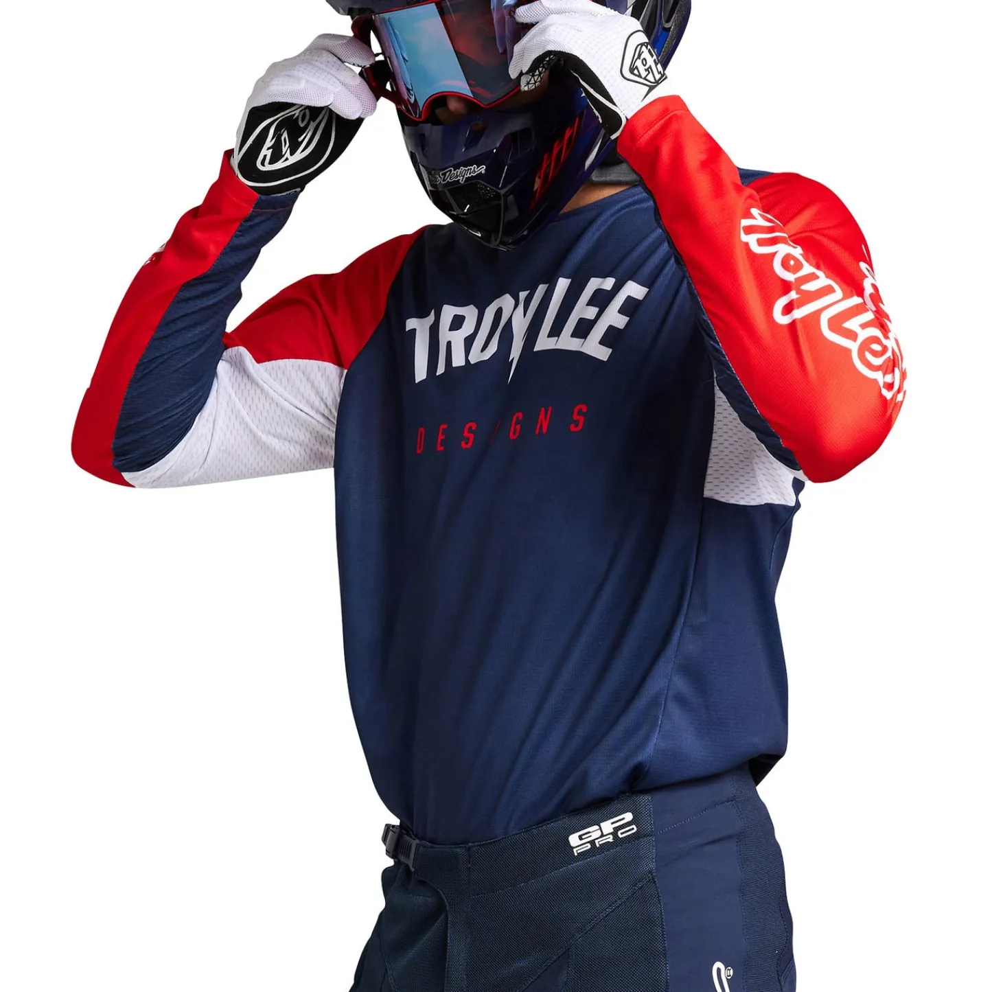 Troy Lee Designs Jerseys^GP Pro Jersey Boltz Navy / Red