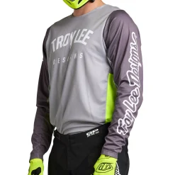 Troy Lee Designs Gp Pro|Jerseys^GP Pro Jersey Boltz Silver / Glo Green
