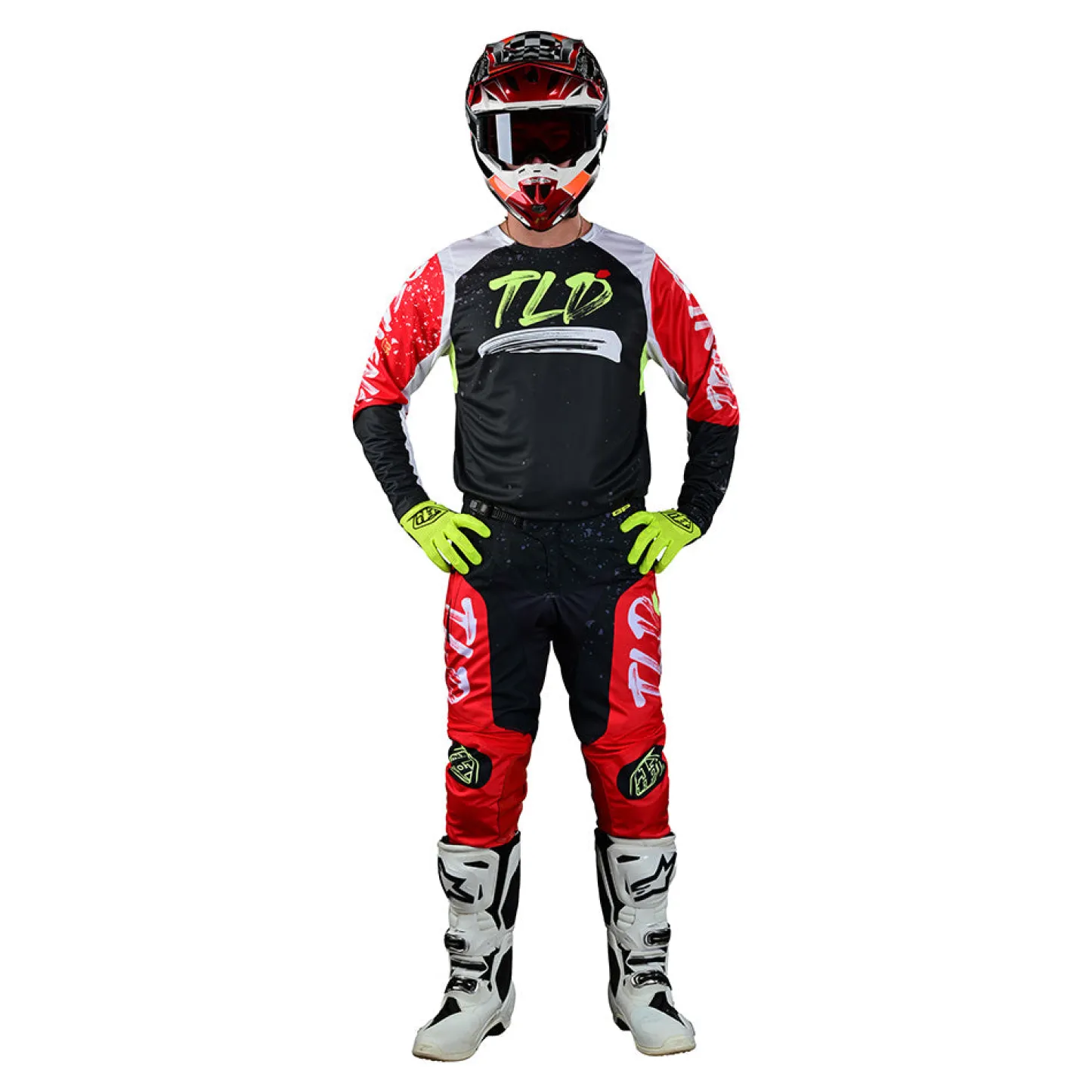 Troy Lee Designs Gp|Gp Pro^GP Pro Pant Partical Black / Glo Red