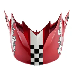 Troy Lee Designs Helmet Accessories^GP Pro Visor Fifty-50 White / Red
