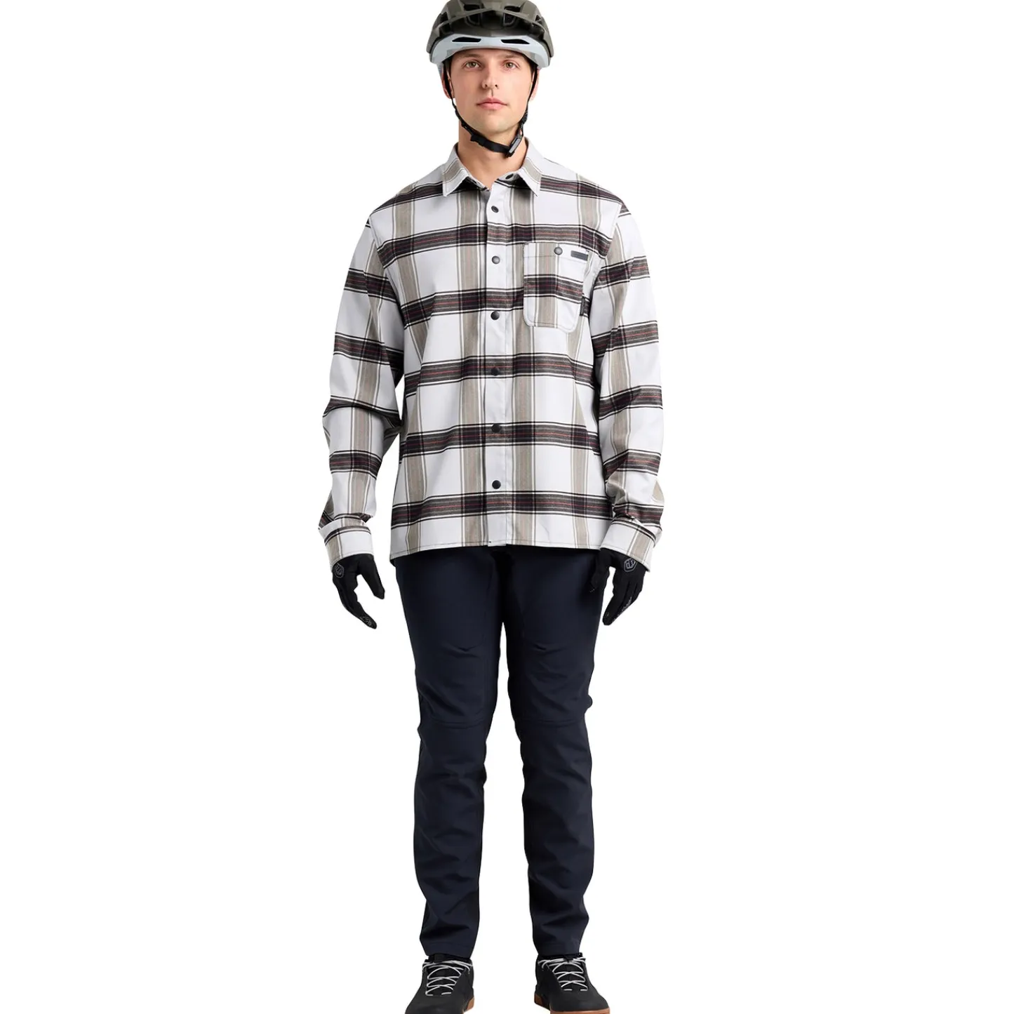 Troy Lee Designs Grind Flannel^Grind Flannel Yd Plaid Mist